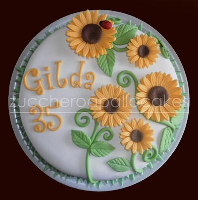 sunflower cake - Cake by Sara Luvarà - Zucchero a Palla Cakes
