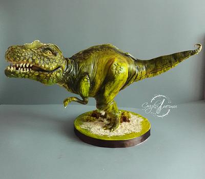 T-rex 3d  - Cake by Mariya Gechekova
