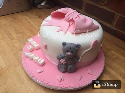 Girl baby shower - Cake by Caggy