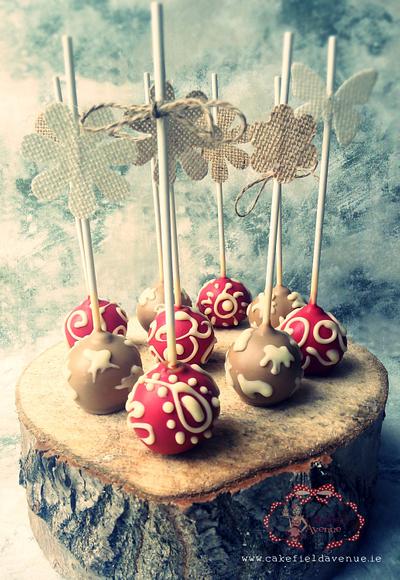 RUSTIC WESTERN COUNTRY CAKE POPS - Cake by Agatha Rogowska ( Cakefield Avenue)