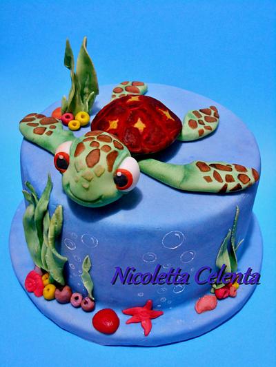 Turtle Squirt topper - Cake by Nicoletta Celenta
