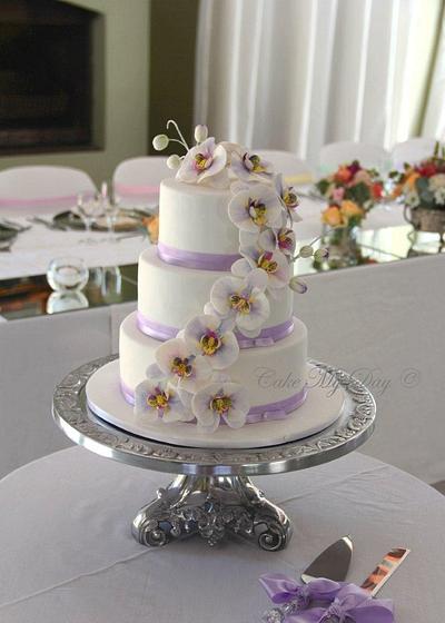 Violet sugar orchids - Cake by Cake My Day