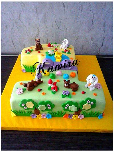 1th birthday cake - Cake by Kamira