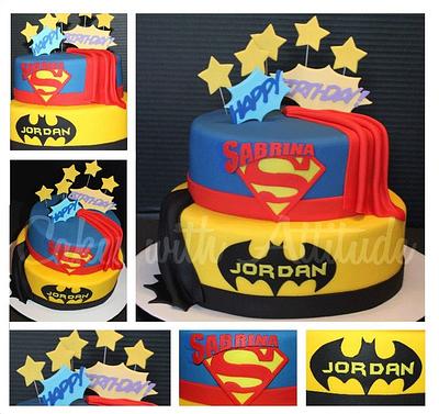 Double Superhero Cake - Cake by Viviana & Guelcys