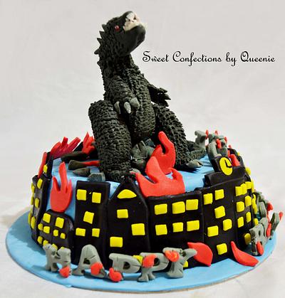 Godzilla Theme Cake - Cake by SWEET CONFECTIONS BY QUEENIE