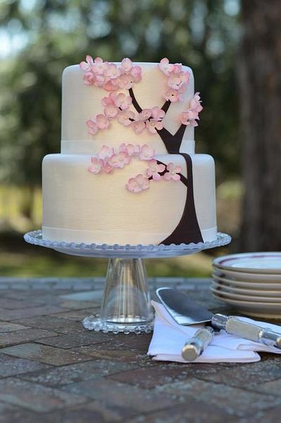 Cherry Blossom Cake - Cake by Elisabeth Palatiello