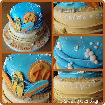 Beach cake - Cake by Lisa williams