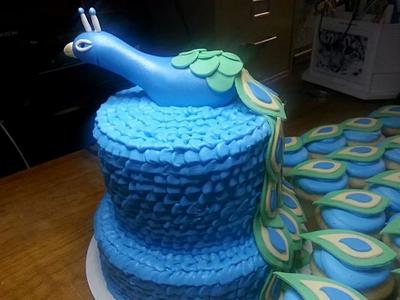 peacock - Cake by thomas mclure