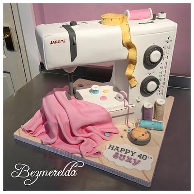 Sewing Machine Cake - Cake by Bezmerelda