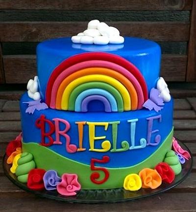 Rainbow Cake! - Cake by cheeky monkey cakes