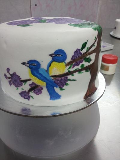 Handpainted Eggless Cake - Cake by Life is a Cakewalk(eggless)