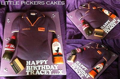 sainsburys, fags, famous grouse and coke! - Cake by little pickers cakes