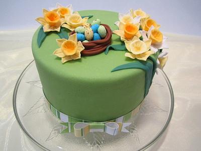 Easter Daffodils - Cake by Michelle