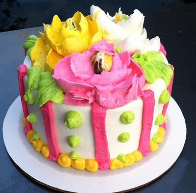 My First Flower Cake - Cake by Kristin Dimacchia