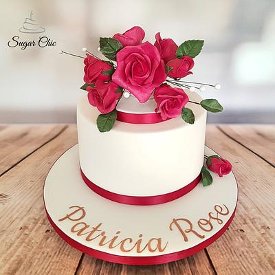 x Red Roses Birthday Cake x - Cake by Sugar Chic