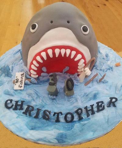 Shark attack! - Cake by Sharon Young