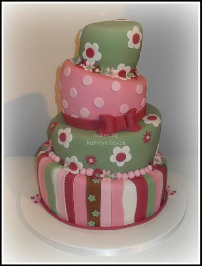 wacky wonky wedding cake - Cake by kathryn lovick