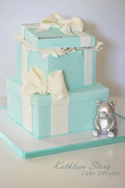 Tiffany & Co. Babyshower - Cake by StoryCakes