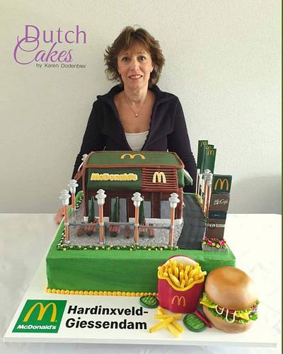 Mc Donalds cake for opening - Cake by Karen Dodenbier