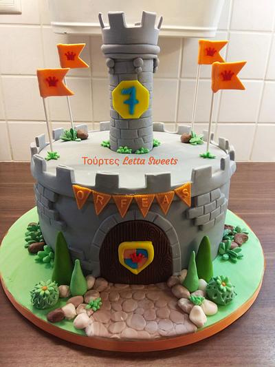 playmobil castle cake  - Cake by Nikoletta Giourga