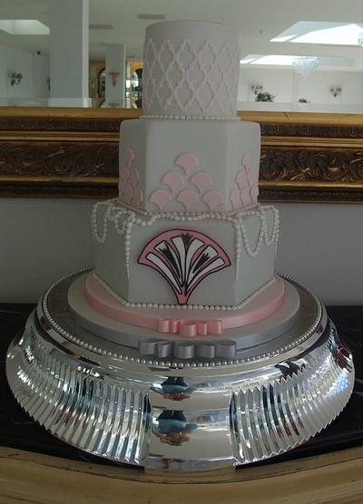 Art Deco Wedding Cake - Cake by The Stables Pantry 