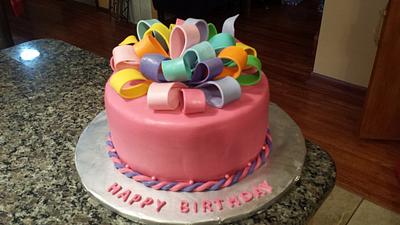 bows - Cake by Brenda