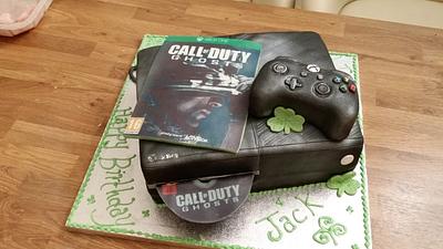 Xbox console cake - Cake by Abbienurse1987