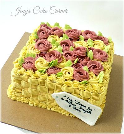 Thank you in style !! - Cake by Jeny John
