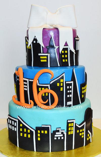 Sixteen in the City - Cake by Art Piece Cakes