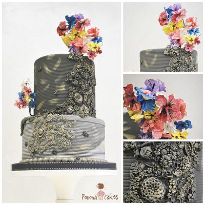 Dark & bright cake - Cake by Ponona Cakes - Elena Ballesteros