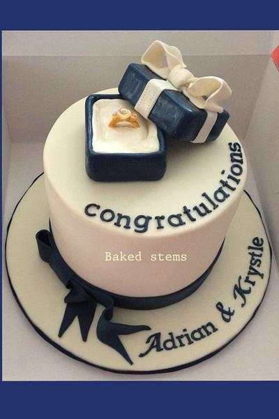 To congratulate you both... - Cake by Baked Stems