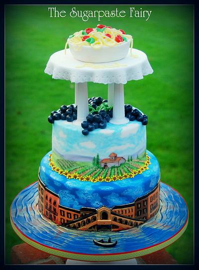 A bit of Italy - Cake by The Sugarpaste Fairy
