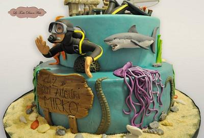 Scuba diving holiday  - Cake by Adelina Baicu Cake Artist