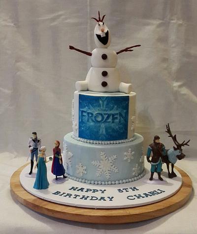 Olaf Frozen Cake - Cake by Julie's Heavenly Cakes 