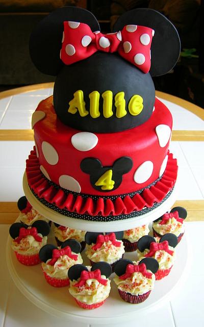Minnie Mouse Cake - Cake by Craving Cake