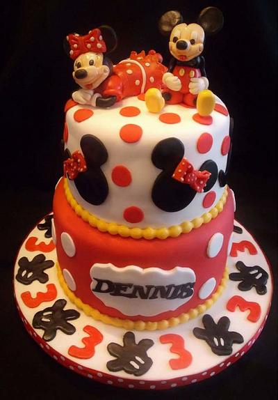 Minny and Micky cake - Cake by Marvs Cakes