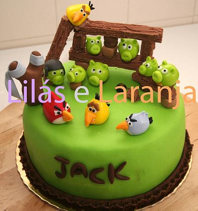 Angry birds - Cake by Lilas e Laranja (by Teresa de Gruyter)