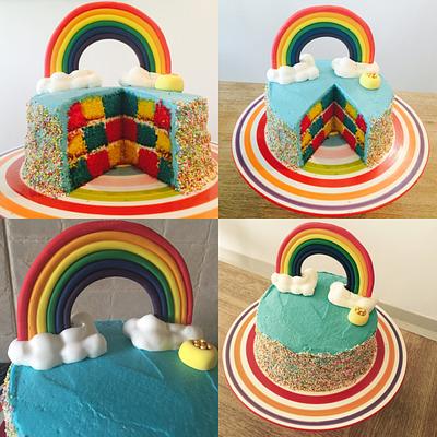 Checked cake - Cake by Lovescakesme