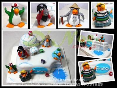 club penguins - Cake by Noelia Mallarini