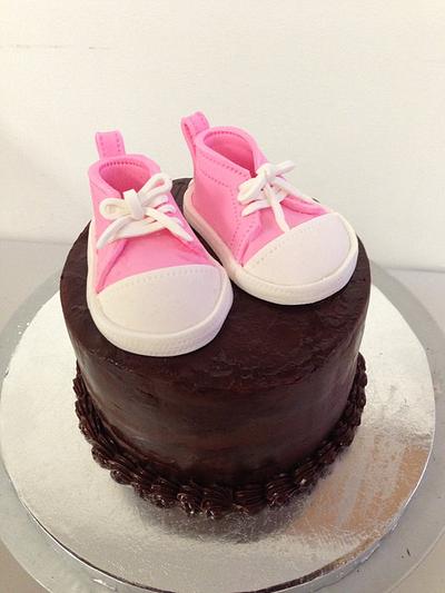 Baby Tennis Shoes Cake - Cake by Ali Davis