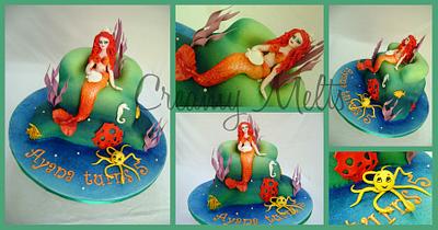 Mermaid on her throne... - Cake by Rajeena