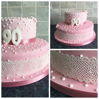 90th Birthday Cake - Cake by Beckie Hall