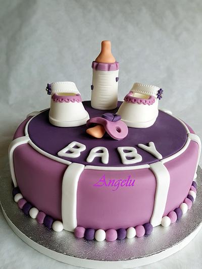 Baby shower cake - Cake by Angelu