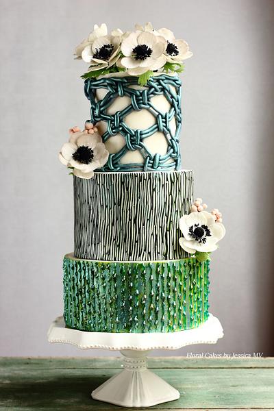 MACRAME VINTAGE WEDDING CAKE - Cake by Jessica MV