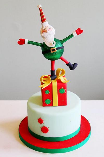 Dancing Santa. - Cake by ManBakesCake