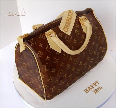 Louis Vuitton handbag / purse cake - Cake by The Cheshire Cake Company 