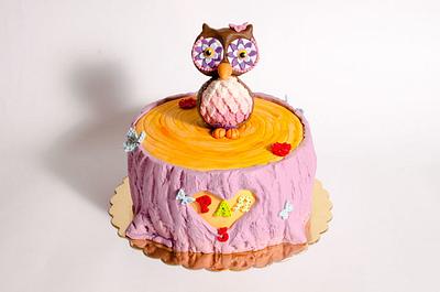 Owl cake - Cake by Rositsa Lipovanska