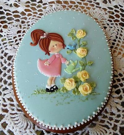 Flower child  - Cake by Teri Pringle Wood