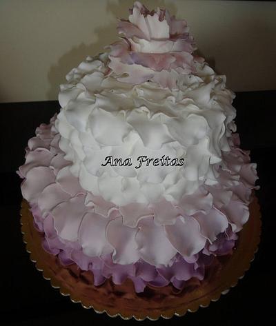 Peony and Petals Cake - Cake by cakeincolours