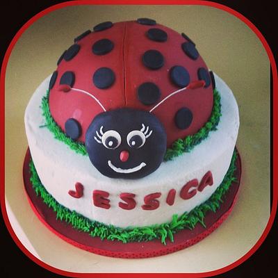 Ladybug Birthday Cake - Cake by Michelle Allen